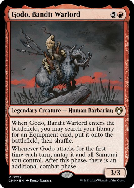 画像1: 【ENG】山賊の頭、伍堂/Godo, Bandit Warlord[MTG_CMM_0227R] (1)