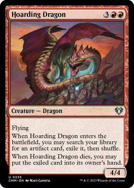 画像1: 【ENG】溜め込むドラゴン/Hoarding Dragon[MTG_CMM_0233U] (1)