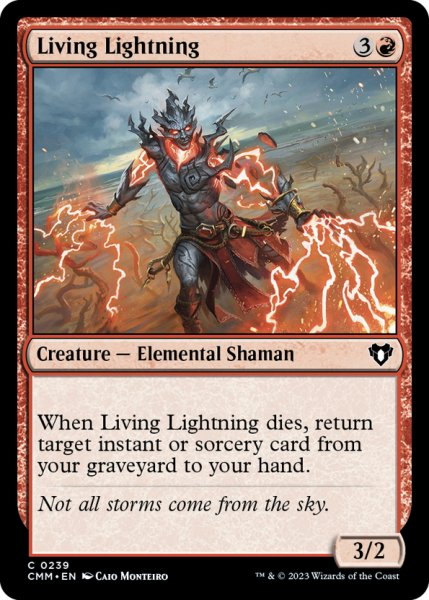 画像1: 【ENG】生ける稲妻/Living Lightning[MTG_CMM_0239C] (1)