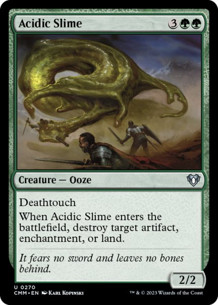 画像1: 【ENG】酸のスライム/Acidic Slime[MTG_CMM_0270U] (1)