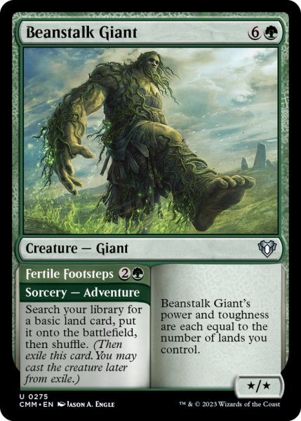 画像1: 【ENG】豆の木の巨人/Beanstalk Giant[MTG_CMM_0275U] (1)