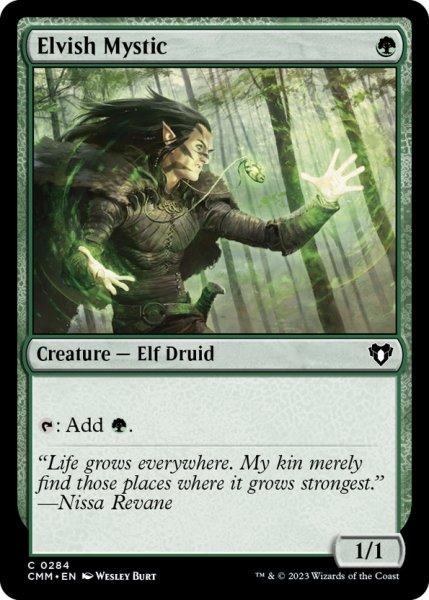 画像1: 【ENG】エルフの神秘家/Elvish Mystic[MTG_CMM_0284C] (1)