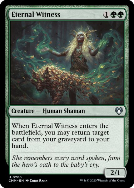 画像1: 【ENG】永遠の証人/Eternal Witness[MTG_CMM_0286U] (1)