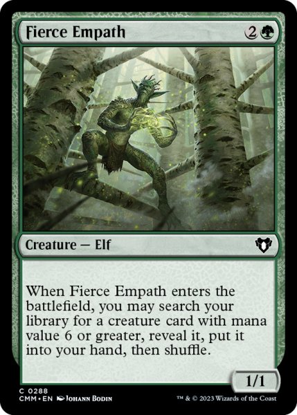 画像1: 【ENG】激情の共感者/Fierce Empath[MTG_CMM_0288C] (1)