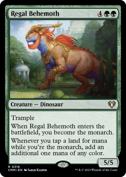 画像1: 【ENG】絢爛なビヒモス/Regal Behemoth[MTG_CMM_0316R] (1)