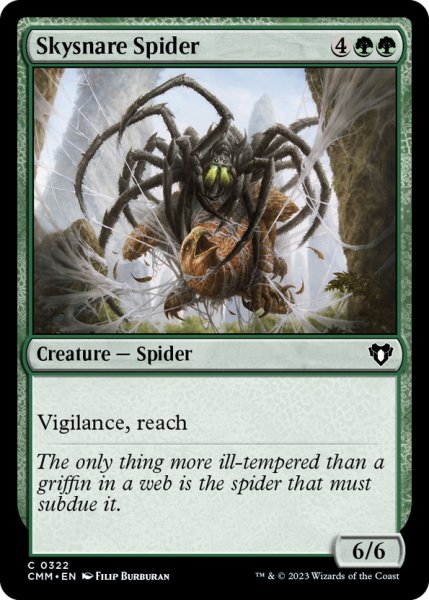 画像1: 【ENG】空網蜘蛛/Skysnare Spider[MTG_CMM_0322C] (1)