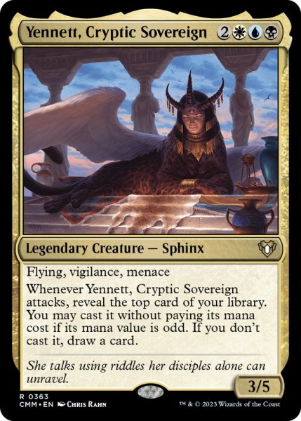 画像1: 【ENG】謎めいた君主、イェンネット/Yennett, Cryptic Sovereign[MTG_CMM_0363R] (1)