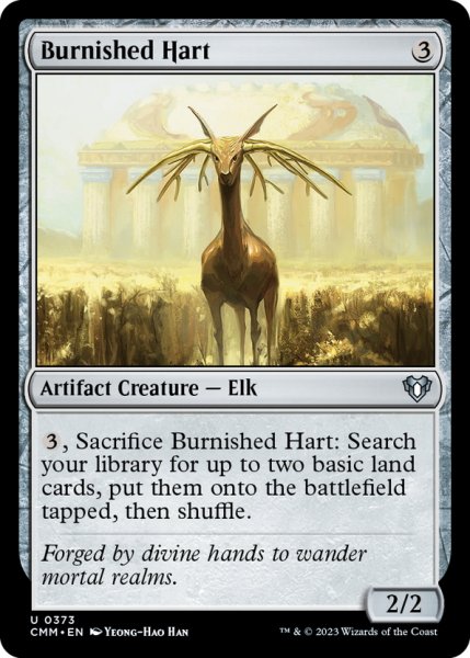 画像1: 【ENG】つややかな雄鹿/Burnished Hart[MTG_CMM_0373U] (1)