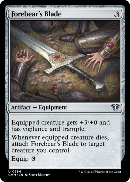 画像1: 【ENG】先祖の刃/Forebear's Blade[MTG_CMM_0384U] (1)