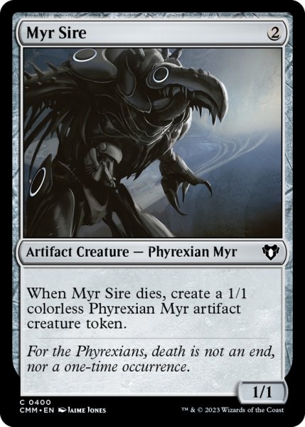 画像1: 【ENG】マイアの種父/Myr Sire[MTG_CMM_0400C] (1)