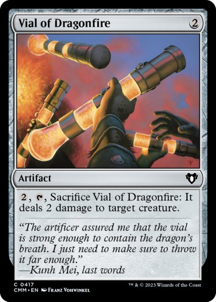 画像1: 【ENG】龍火の薬瓶/Vial of Dragonfire[MTG_CMM_0417C] (1)