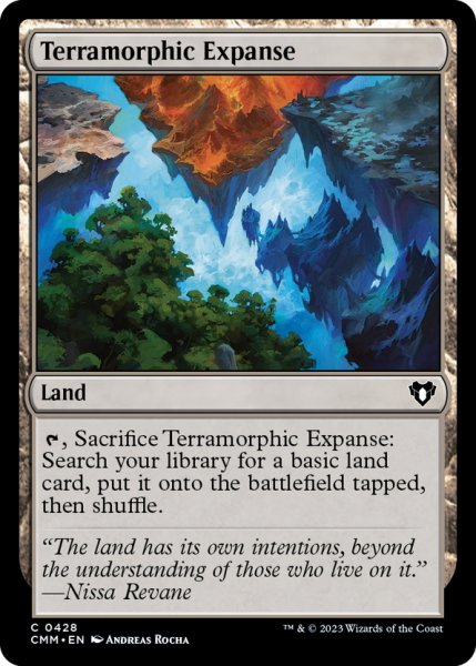 画像1: 【ENG】広漠なる変幻地/Terramorphic Expanse[MTG_CMM_0428C] (1)