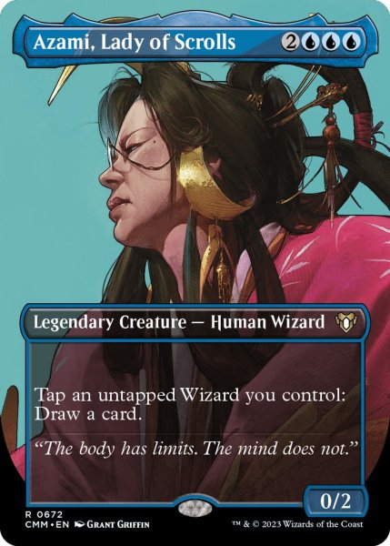 画像1: 【ENG】★Foil★巻物の君、あざみ/Azami, Lady of Scrolls[MTG_CMM_0672R] (1)