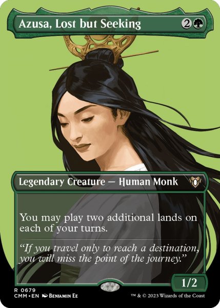 画像1: 【ENG】★Foil★迷える探求者、梓/Azusa, Lost but Seeking[MTG_CMM_0679R] (1)