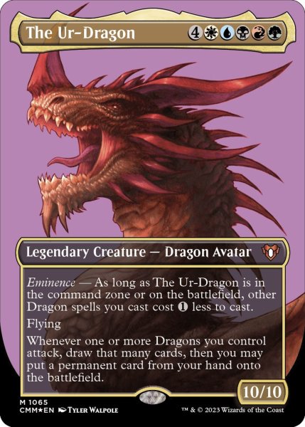 画像1: 【ENG】★textured foil★始祖ドラゴン/The Ur-Dragon[MTG_CMM_1065M] (1)