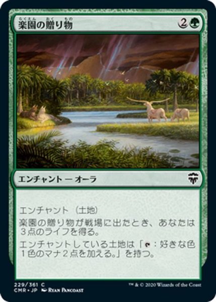 画像1: 【JPN】楽園の贈り物/Gift of Paradise[MTG_CMR_229C] (1)