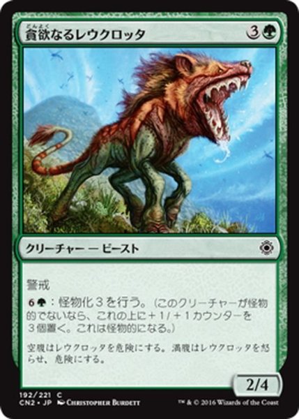 画像1: 【JPN】貪欲なるレウクロッタ/Ravenous Leucrocota[MTG_CN2_192C] (1)