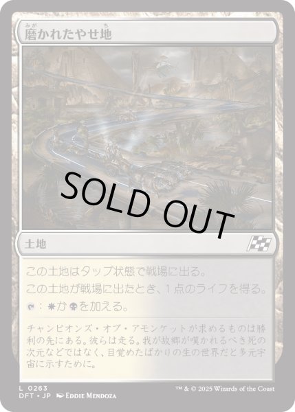 画像1: 【JPN】磨かれたやせ地/Scoured Barrens [MTG_DFT_0263_C] (1)