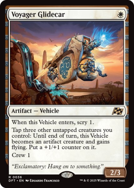 画像1: 【ENG】ボヤージャーの滑空車/Voyager Glidecar [MTG_DFT_0036_R] (1)