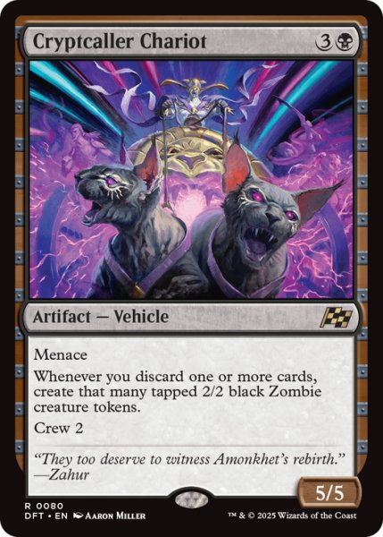 画像1: 【ENG】墓所呼びの戦車/Cryptcaller Chariot [MTG_DFT_0080_R] (1)