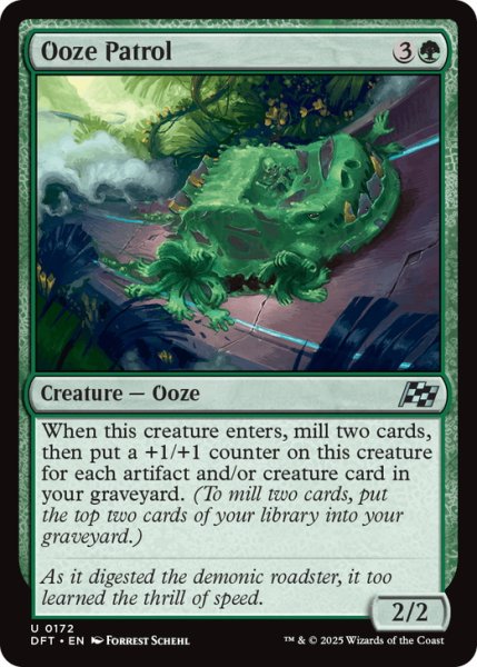 画像1: 【ENG】巡回する軟泥/Ooze Patrol [MTG_DFT_0172_U] (1)