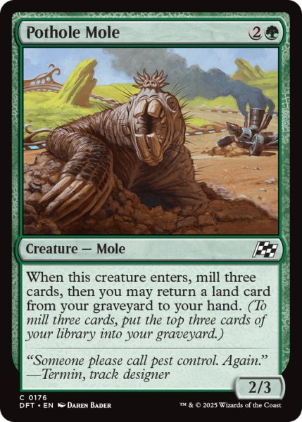 画像1: 【ENG】道穴のモグラ/Pothole Mole [MTG_DFT_0176_C] (1)