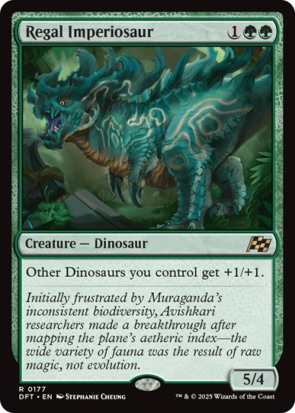 画像1: 【ENG】威厳ある放漫トカゲ/Regal Imperiosaur [MTG_DFT_0177_R] (1)