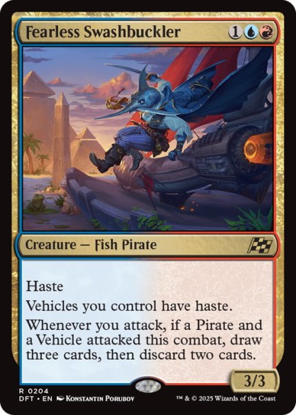 画像1: 【ENG】不敵な剣客/Fearless Swashbuckler [MTG_DFT_0204_R] (1)