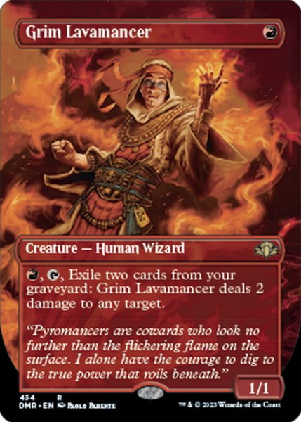 画像1: 【ENG】★Foil★渋面の溶岩使い/Grim Lavamancer[MTG_DMR_434R] (1)