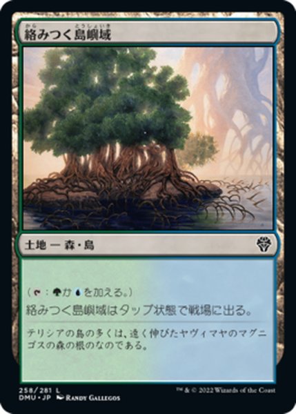 画像1: 【JPN】絡みつく島嶼域/Tangled Islet[MTG_DMU_258C] (1)