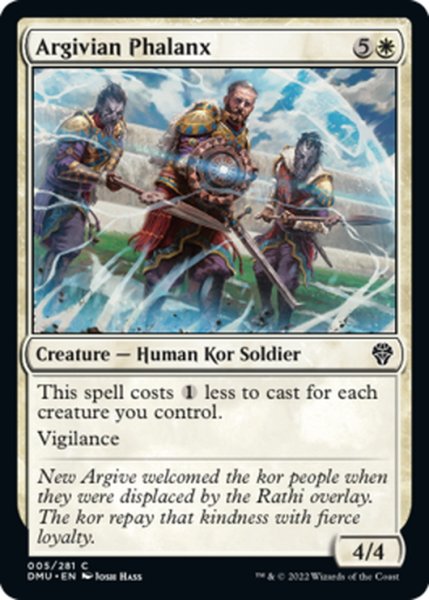 画像1: 【ENG】アルガイヴの密集軍/Argivian Phalanx[MTG_DMU_005C] (1)