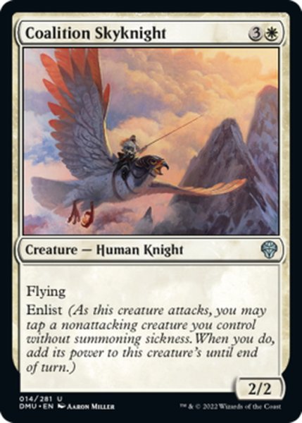 画像1: 【ENG】連合の空騎士/Coalition Skyknight[MTG_DMU_014U] (1)