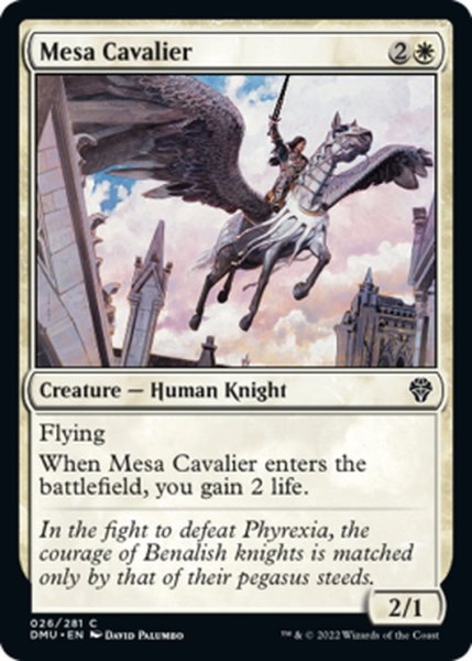 画像1: 【ENG】"メサの騎兵 "/Mesa Cavalier[MTG_DMU_026C] (1)