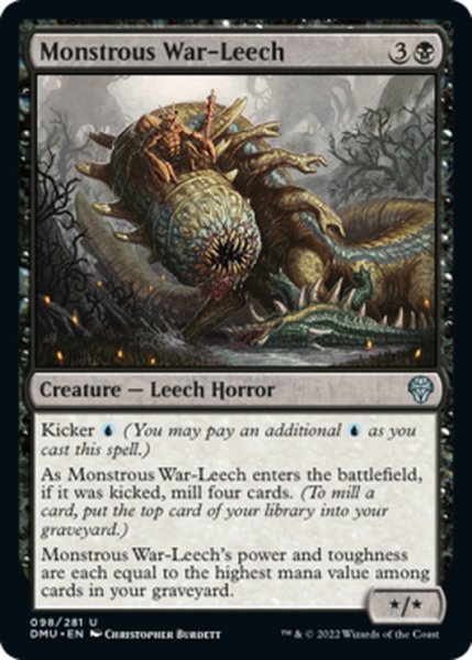 画像1: 【ENG】怪物的戦ヒル/Monstrous War-Leech[MTG_DMU_098U] (1)