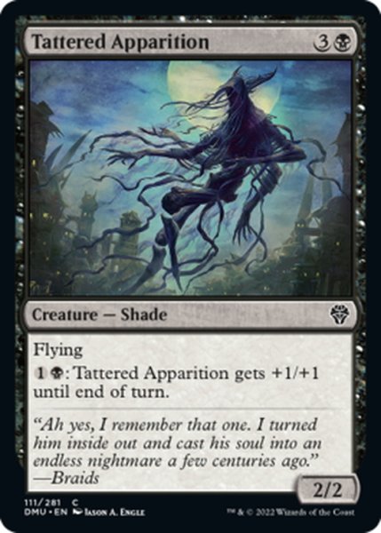 画像1: 【ENG】ぼろぼろの亡霊/Tattered Apparition[MTG_DMU_111C] (1)