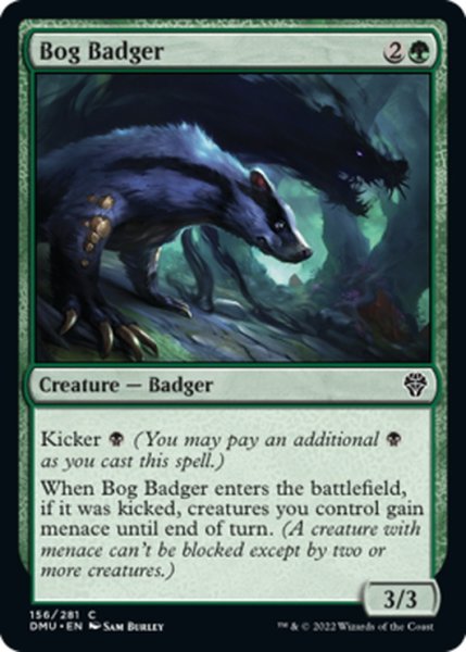 画像1: 【ENG】沼アナグマ/Bog Badger[MTG_DMU_156C] (1)