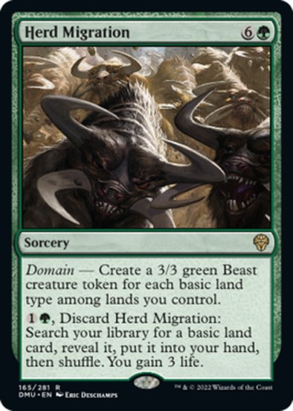 画像1: 【ENG】群れの渡り/Herd Migration[MTG_DMU_165R] (1)