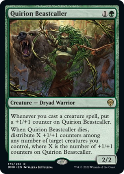 画像1: 【ENG】クウィリーオンの獣呼び/Quirion Beastcaller[MTG_DMU_175R] (1)