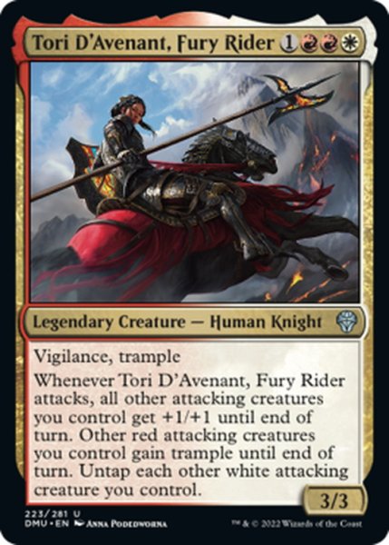 画像1: 【ENG】憤怒の乗り手、アヴナントのトーリ/Tori D'Avenant, Fury Rider[MTG_DMU_223U] (1)