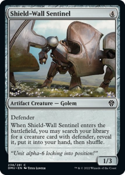 画像1: 【ENG】盾壁の歩哨/Shield-Wall Sentinel[MTG_DMU_238C] (1)