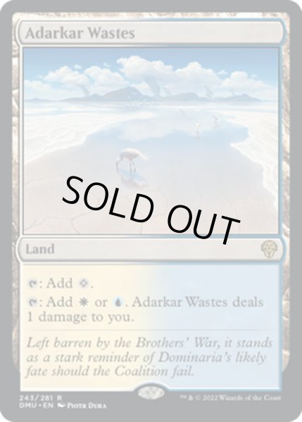 画像1: 【ENG】アダーカー荒原/Adarkar Wastes[MTG_DMU_243R] (1)