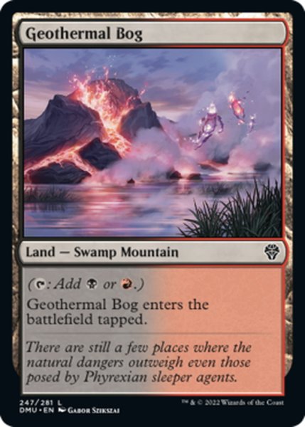 画像1: 【ENG】地熱の沼/Geothermal Bog[MTG_DMU_247C] (1)