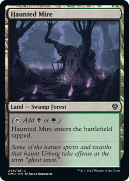 画像1: 【ENG】憑依されたぬかるみ/Haunted Mire[MTG_DMU_248C] (1)