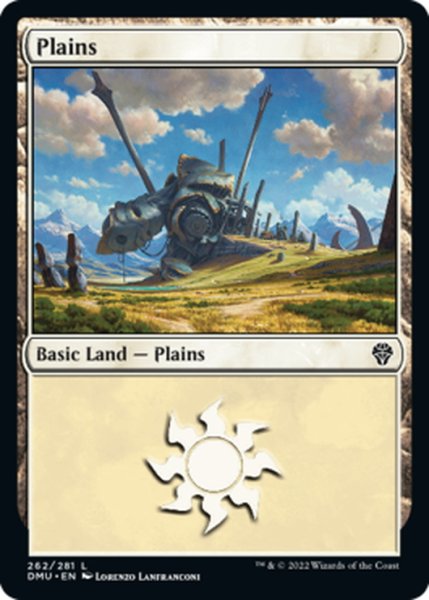 画像1: 【ENG】平地/Plains[MTG_DMU_262L] (1)