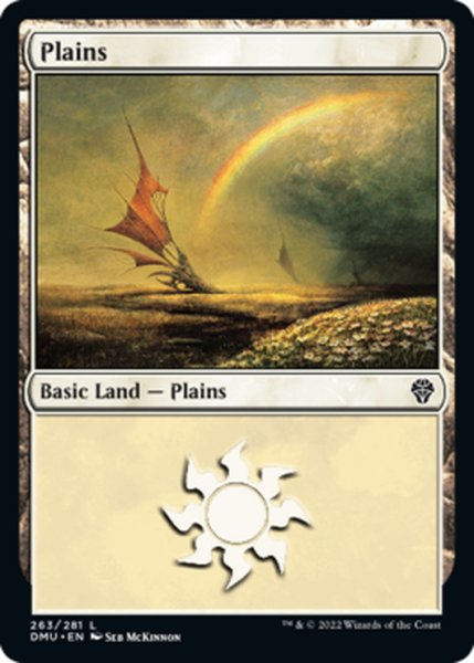 画像1: 【ENG】平地/Plains[MTG_DMU_263L] (1)