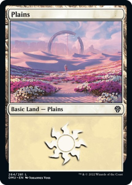 画像1: 【ENG】平地/Plains[MTG_DMU_264L] (1)