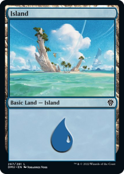 画像1: 【ENG】島/Island[MTG_DMU_267L] (1)