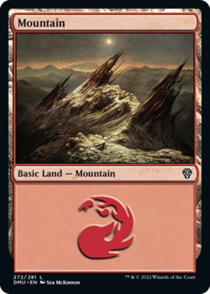 画像1: 【ENG】山/Mountain[MTG_DMU_272L] (1)