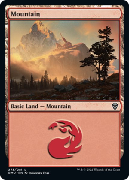 画像1: 【ENG】山/Mountain[MTG_DMU_273L] (1)