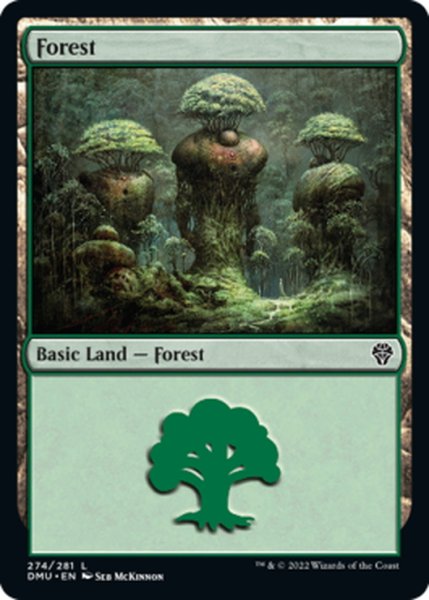 画像1: 【ENG】森/Forest[MTG_DMU_274L] (1)